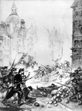 La Commune. 24-25 mai 1871 : barricades de la rue Saint-Antoine