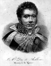 Le maréchal duc de Bellune (ministre de la Guerre).