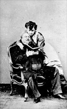 Alexandre Dumas the Elder, known as "Dumas père", with Lola
