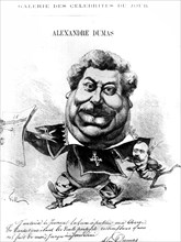 Caricature d'Alexandre Dumas père
