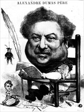 Caricature d'Alexandre Dumas père