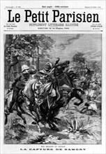 Capture of Samory by the French soldiers in Sudan.  1898