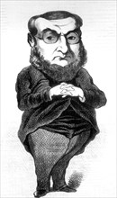 Caricature of French writer Athanase Coquerel