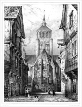 Dijon. Le chevet de Notre Dame (XIIIe siècle).