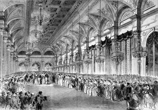 A reception with Tuileries in the presence of the Emperor.