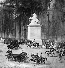 Les Champs Elysées vers 1859-1860.