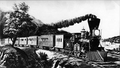 Etats-Unis. Les premiers chemins de fer.