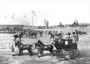 1887. Troisième république : le champs de courses.