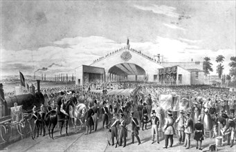 May 6, 1843.  Inauguration of the railroad Holy Rouen Sever.