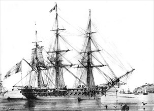The frigate "La Belle Poule"