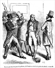 Arrestation. Illustration de Vautrin d'Honoré de Balzac.