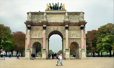Paris. The Arc triumphal of Carrousel