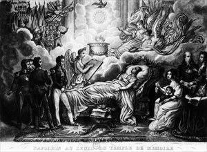 The death of Napoleon Ist in Saint Helena