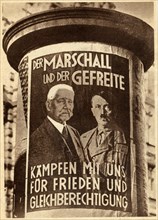 Affiche électorale allemande - 1933