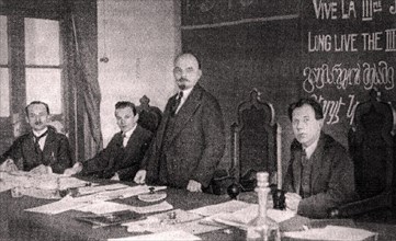 Le Présidium du premier Congrès du Kommintern. Mars 1919.
