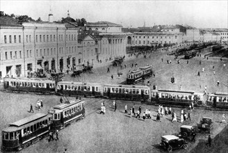 Russie. Moscou en 1920.