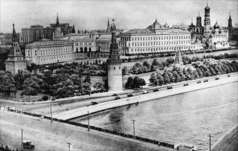 Russie. Le Kremlin vers 1920.