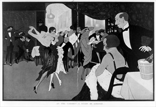 Vers 1920 : Les « années folles » : Soirée au cabaret.