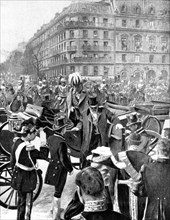 May 1903.  Visit in Paris of the king Edouard VII in Paris