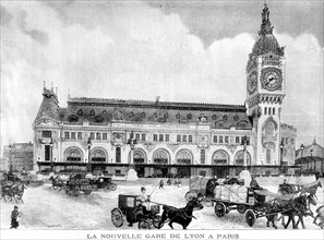 Mars 1902. La nouvelle gare de Lyon à Paris.