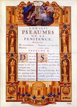 Deliver Hours of Louis XIV. Psaumes of penitence 1693.