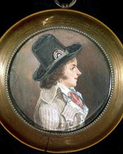 Man of the Revolution of 1789.  Anonymous miniature.