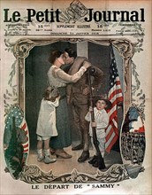 Un soldat américain part pour la France. 1918