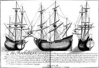 Marine française. Les Flûtes de la Rochelle. Navires.