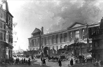 La colonnade du Louvre et destruction de l'ancien mur d'enceinte. 1772