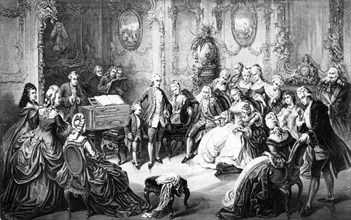 Mozart présenté à la cour de Schönbrunn