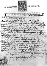 Cagliostro's marriage certificate