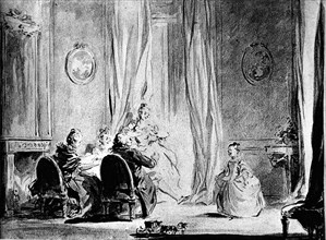 Cercle de famille par Fragonard.