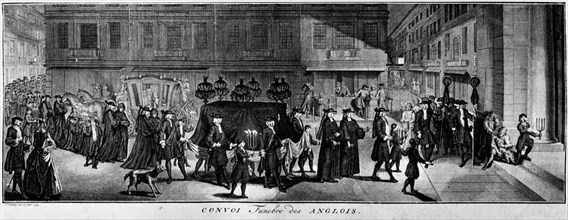 Un enterrement en Angleterre au 18e siècle