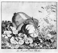 1774. Caricature contre l'abbé Terray et ses projets de réforme.