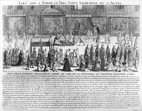 Régence. 1725. Procession du Saint Sacrement