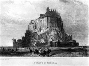 1839. Le Mont Saint-Michel où fut enfermé Blanqui.