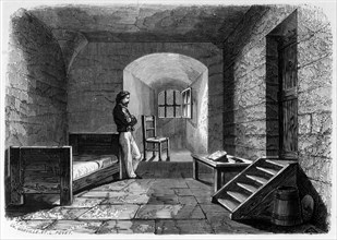 Blanqui in a cell, at the time of one of its imprisonments.