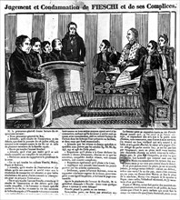 Conviction of Fieschi and his accomplices for their attempt against Louis-Philippe