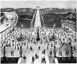 1840. La place de la Concorde.
