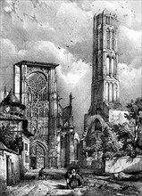 1837. La cathédrale de Limoges.