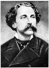 Etienne Mallarmé, known as Stéphane Mallarmé.  Poet (1842-1898).  Young person.
