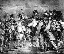 1815. Premier Empire. Napoléon 1er revient de l'île d'Elbe.