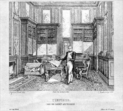 Premier Empire. Napoléon dans son cabinet de travail aux Tuileries.