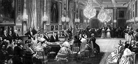 Concert donné à la reine Victoria au château d'Eu. 1844
