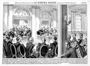 Août 1873. Conseil de guerre pour juger le maréchal Bazaine.