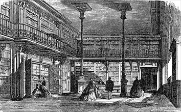 La salle de Trésor des Chartes et l'armoire de fer. 1867