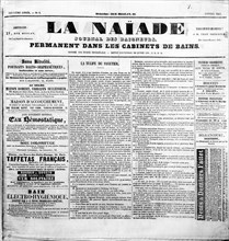 Couverture du journal "La Naïade"