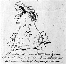 Caricature of Louis-Philippe