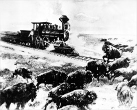 The United States.  First trains.