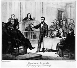 Abraham Lincoln exerçant sa profession d'avocat